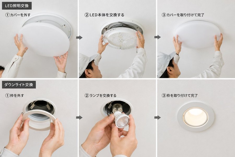 LED照明・ダウンライト交換